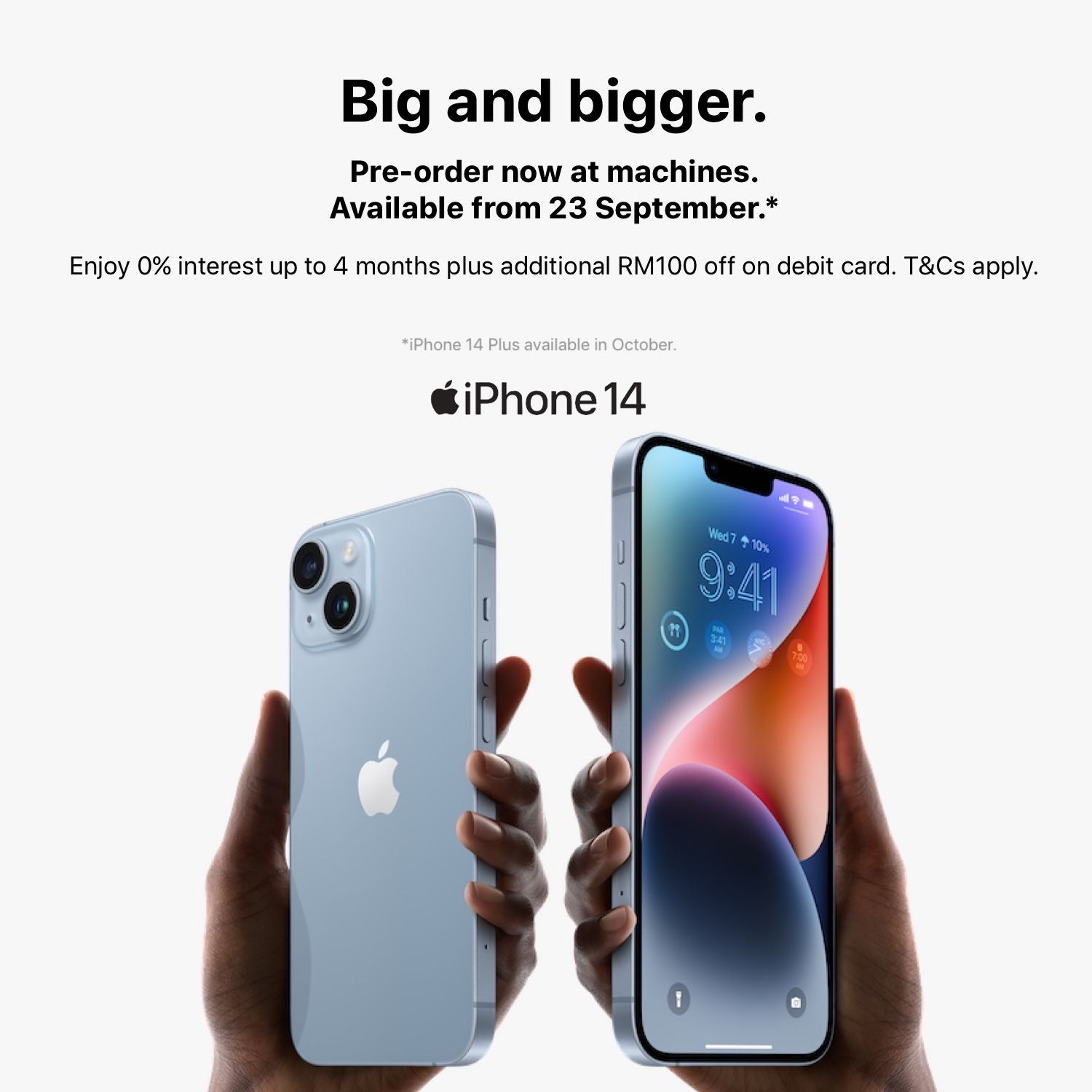 IPhone 14 And IPhone 14 Plus. Big And Bigger. – Machines