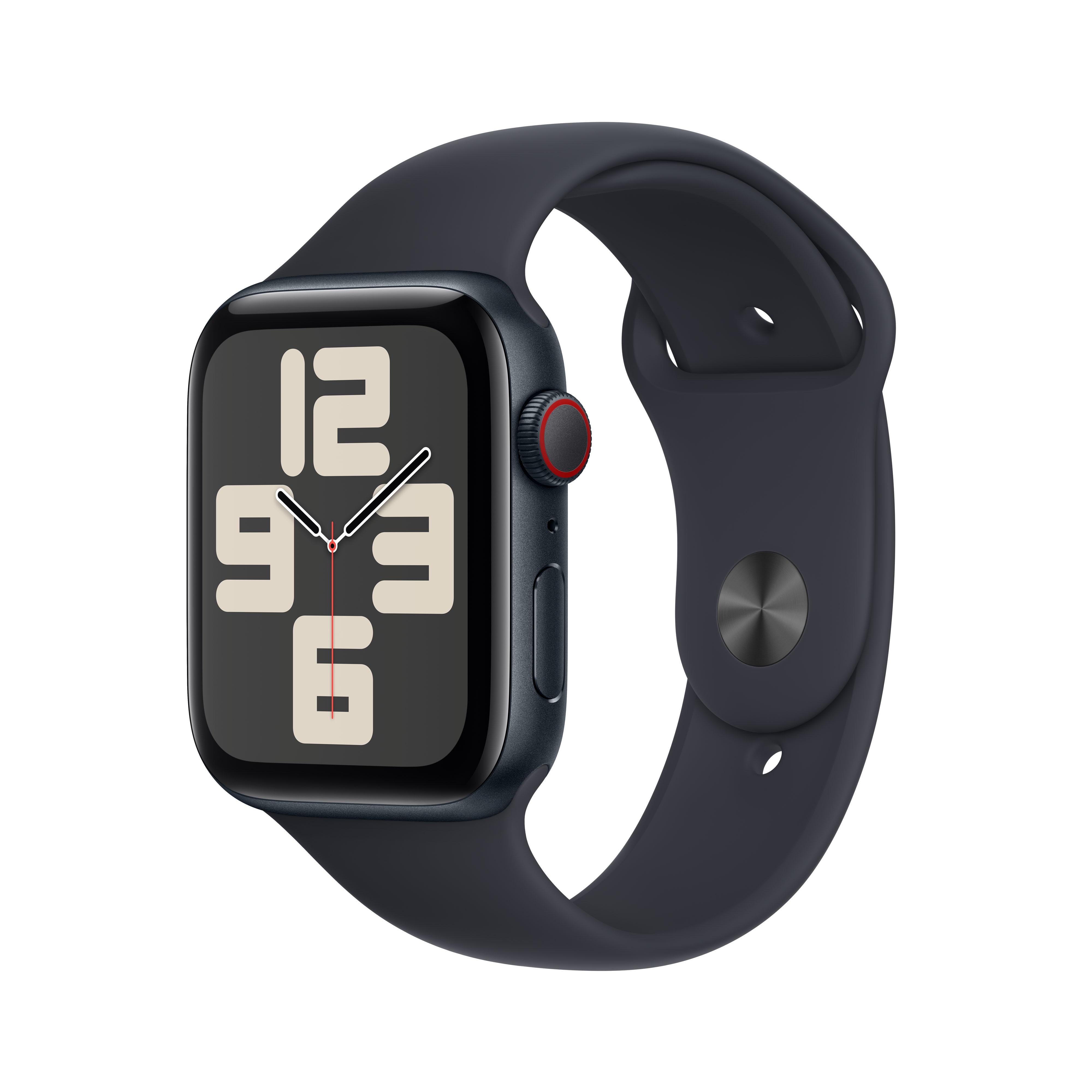 Apple Watch SE GPS + Cellular 44mm Midnight Aluminium Case with 