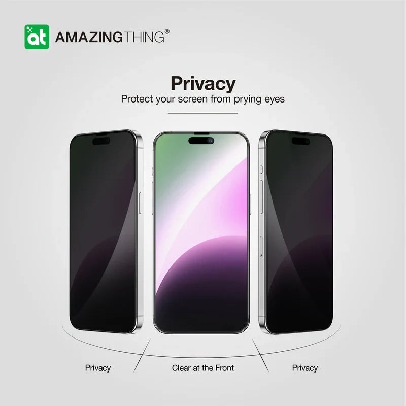 AmazingThing Radix Supreme Glass for iPhone 15 Pro (Privacy)