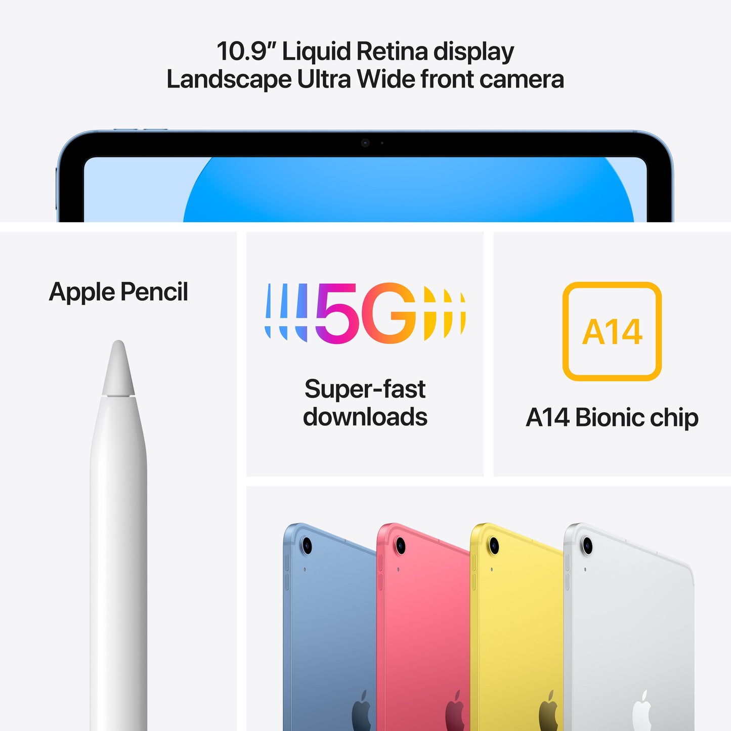 10.9-inch iPad Wi-Fi + Cellular 256GB - Yellow (10th generation)