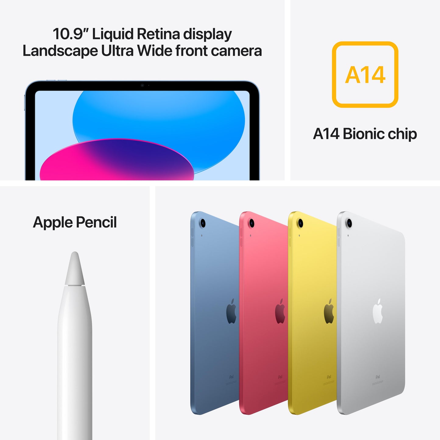 10.9-inch iPad Wi-Fi 64GB - Yellow (10th generation)